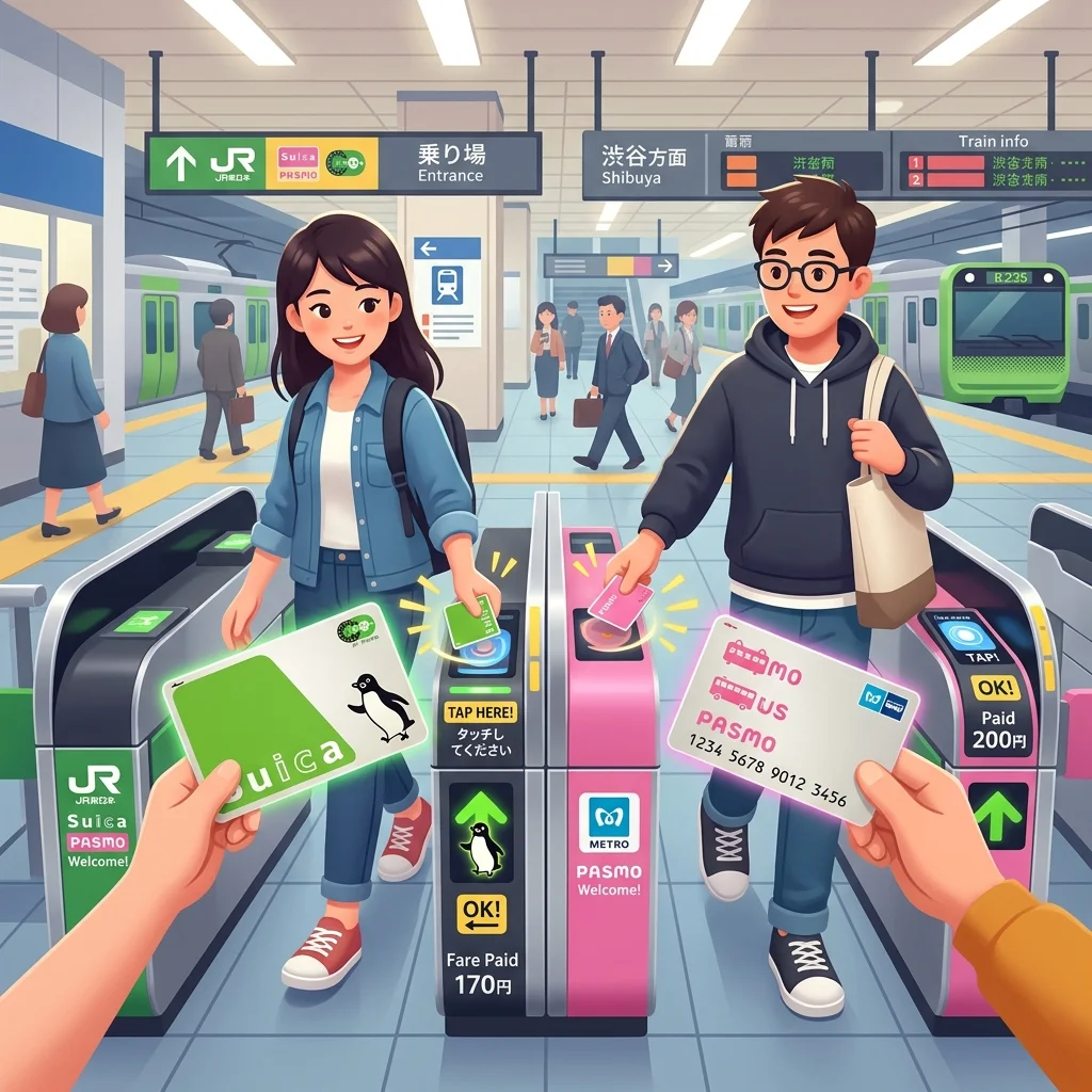 Cách sử dụng thẻ IC Card Suica Pasmo tại Nhật